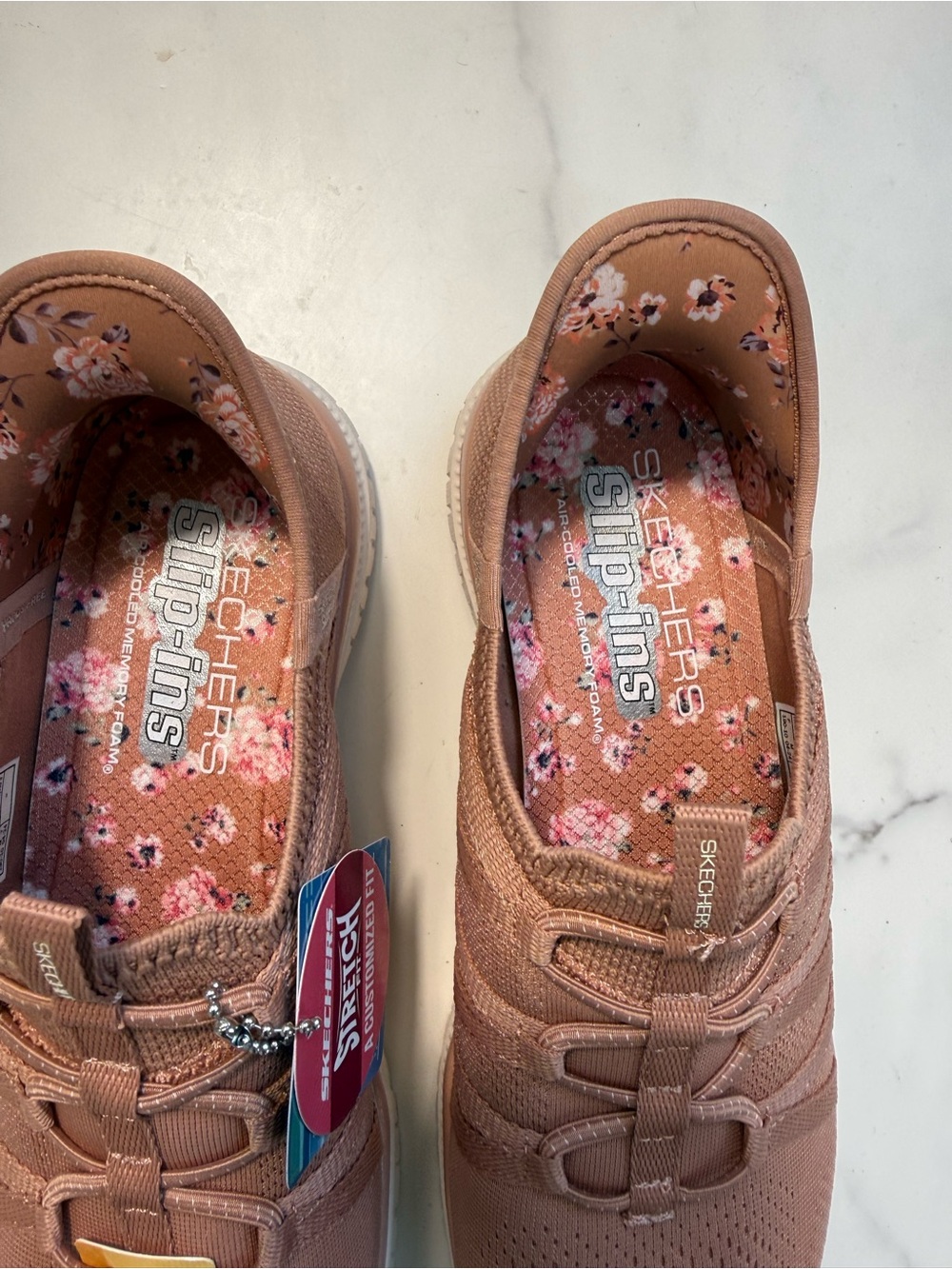 Skechers Women’s Stretch Knit Slip-On Sneaker — Rose Taupe - Picture 7 of 7